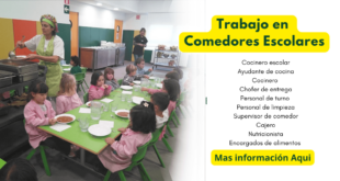 COMEDOR ESCOLAR - SOLICITA PERSONAL DISTINTAS ÁREAS LABORAL