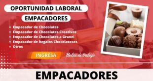 FABRICA DE CHOCOLATE - REQUIERE PERSONAL
