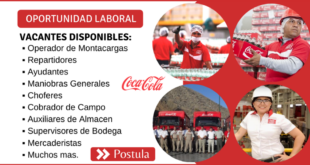 COCA COLA SOLICITA PERSONAL / POSTULA YA